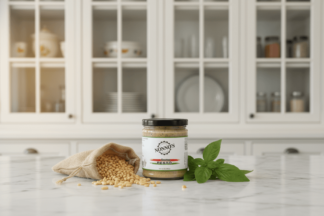 Simply Nonno's on the pantry shelf