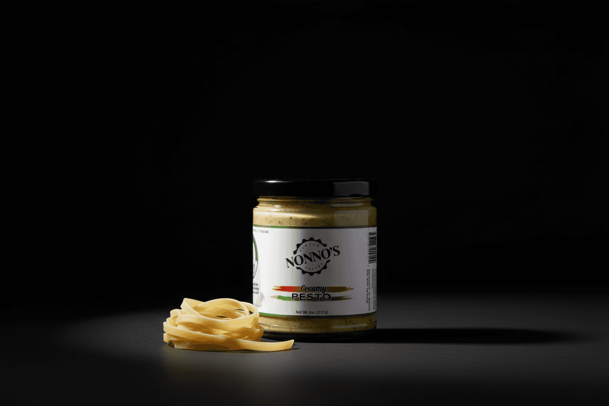 Simply Nonno's Creamy Pesto jar