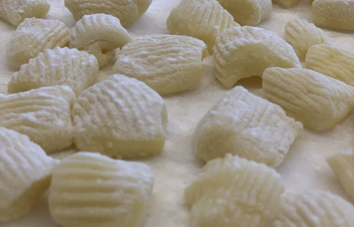 Pan-seared gnocchi on a plate
