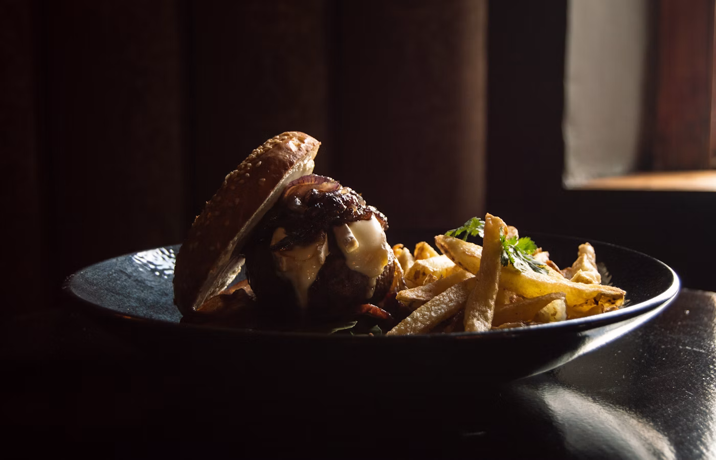 Pesto meatball sandwich
